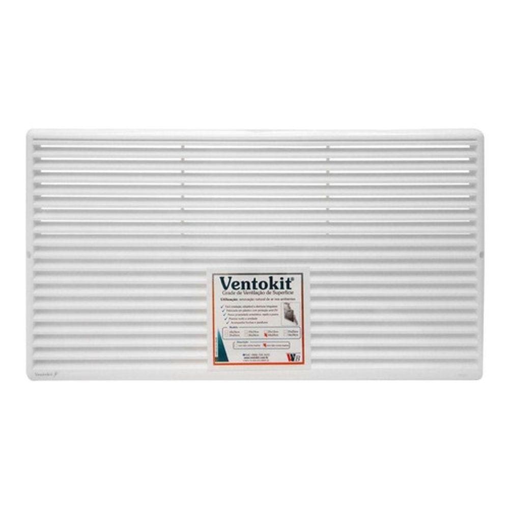 Grade Ventilacao Superfície Pvc 44x24cm Com Tela Westaflex