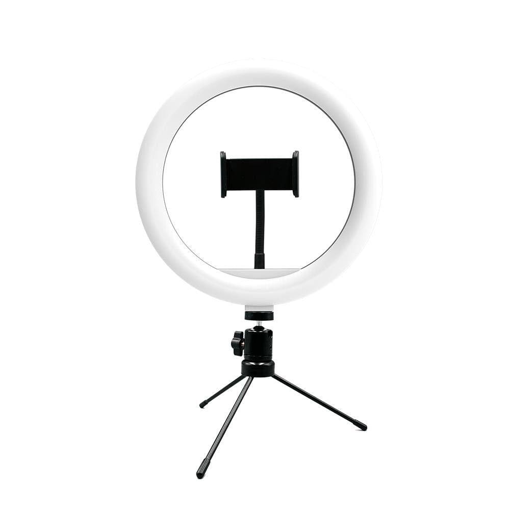 Suporte tipo Ring Light Livestream 10 Polegadas com Tripé Ajustável USB - AC370