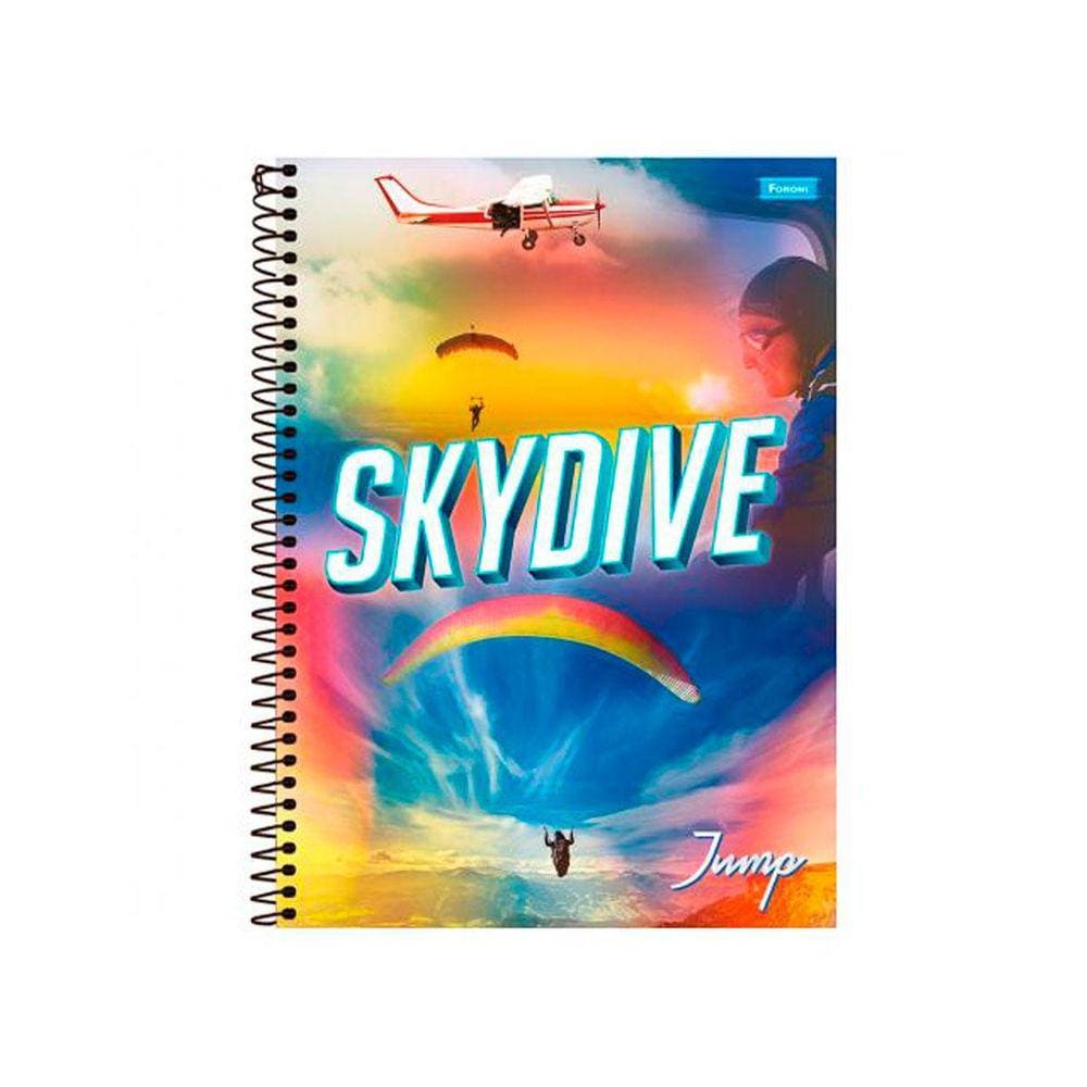 Caderno Espiral 20X1 Capa Dura Jump 400 Folhas 2 Un Foroni