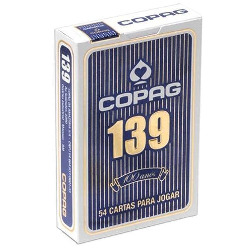 Jogo de Cartas - Baralho para Jogar 139 - Tradicional - Azul - Copag