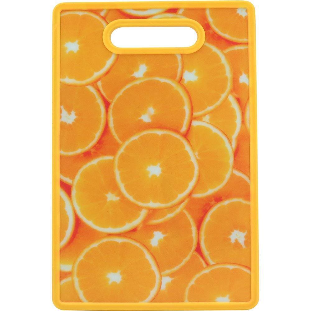 TÁBUA CULINÁRIA 1x30x20cm PLÁSTICO AMARELO