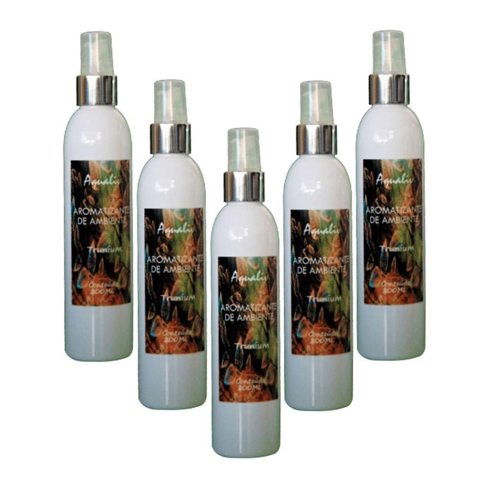 Kit 5 Aromatizador de Ambientes Aroma Trunium Frasco 200ml