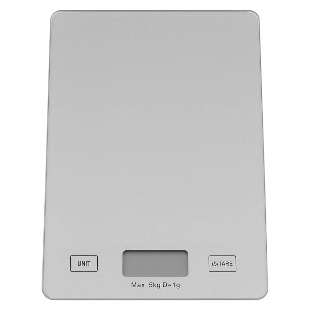 SCALE BALANÇA DIGITAL 2x15x22cm 5Kg VIDRO CINZA