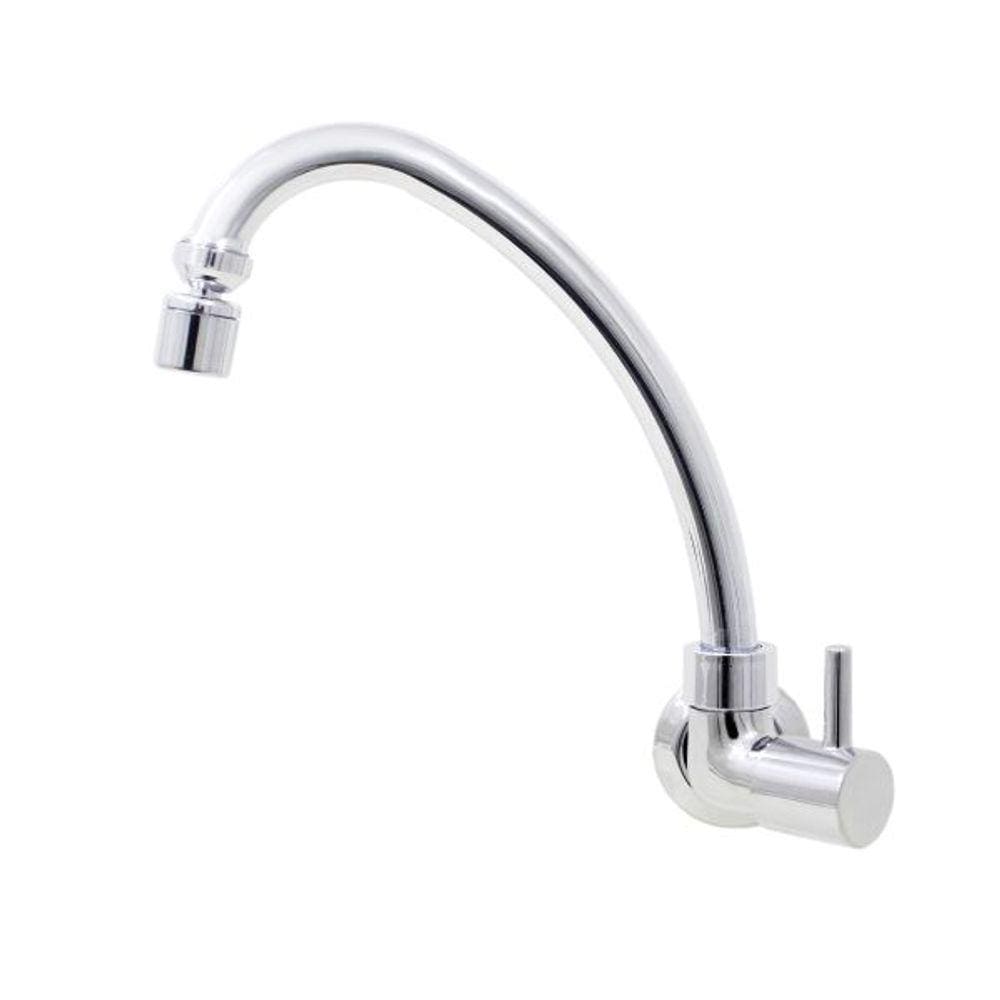 Torneira Cozinha De Parede Cromada C61 Arejador Articulado