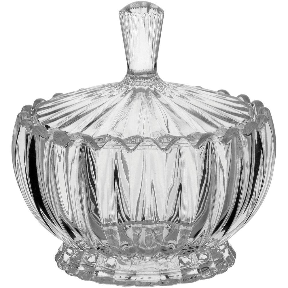 GENOVA POTICHE 16x16x16cm CRISTAL ECO TRANSP