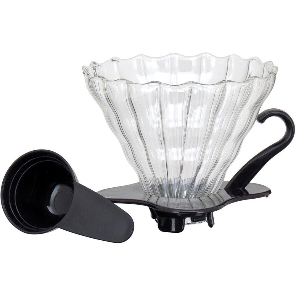 KANNE SUPORTE FILTRO CAFÉ 10x12x12cm BOROSILICATO TRANSP COM ACESSORIO