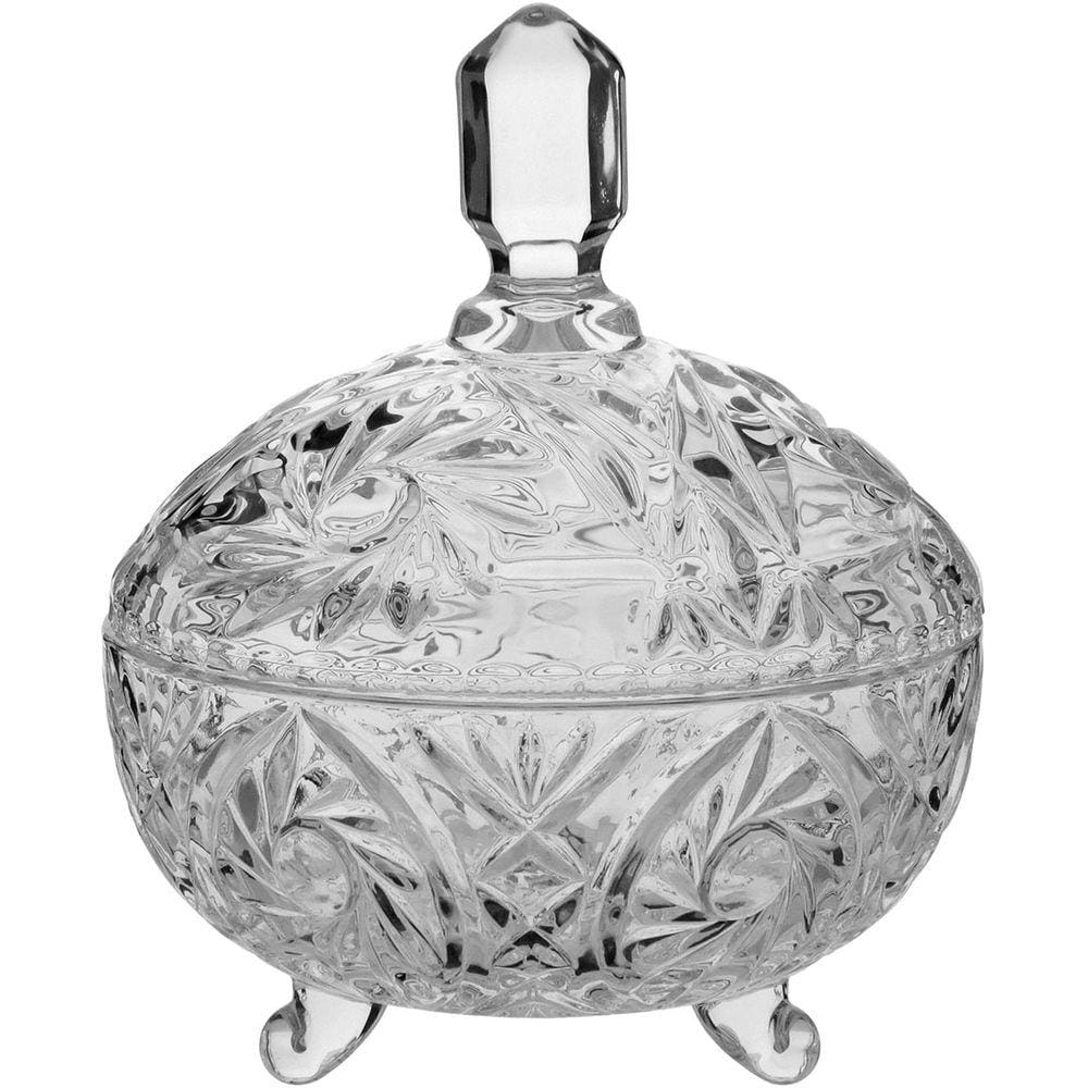 POTICHE 19x16x16cm CRISTAL ECO TRANSP