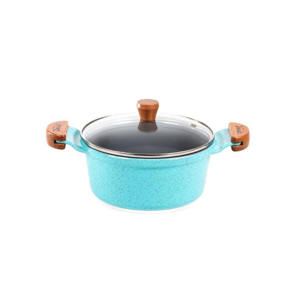 Caçarola Azul Turquesa Antiaderente Cerâmica Javali AM 20cm