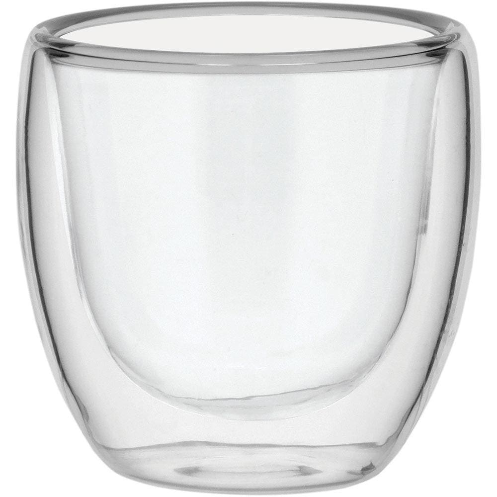 CLEAR XÍCARA CAFÉ 6x7x7cm 80ml BOROSILICATO TRANSP PAREDE DUPLA