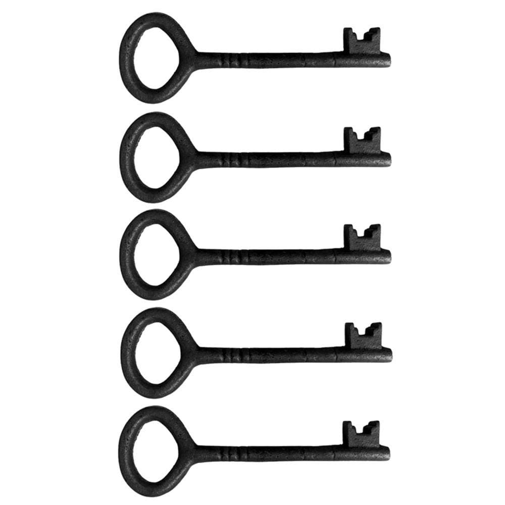 kit 5 Chaves Decorativas Rústica Enfeite em Ferro Nº 03 27cm