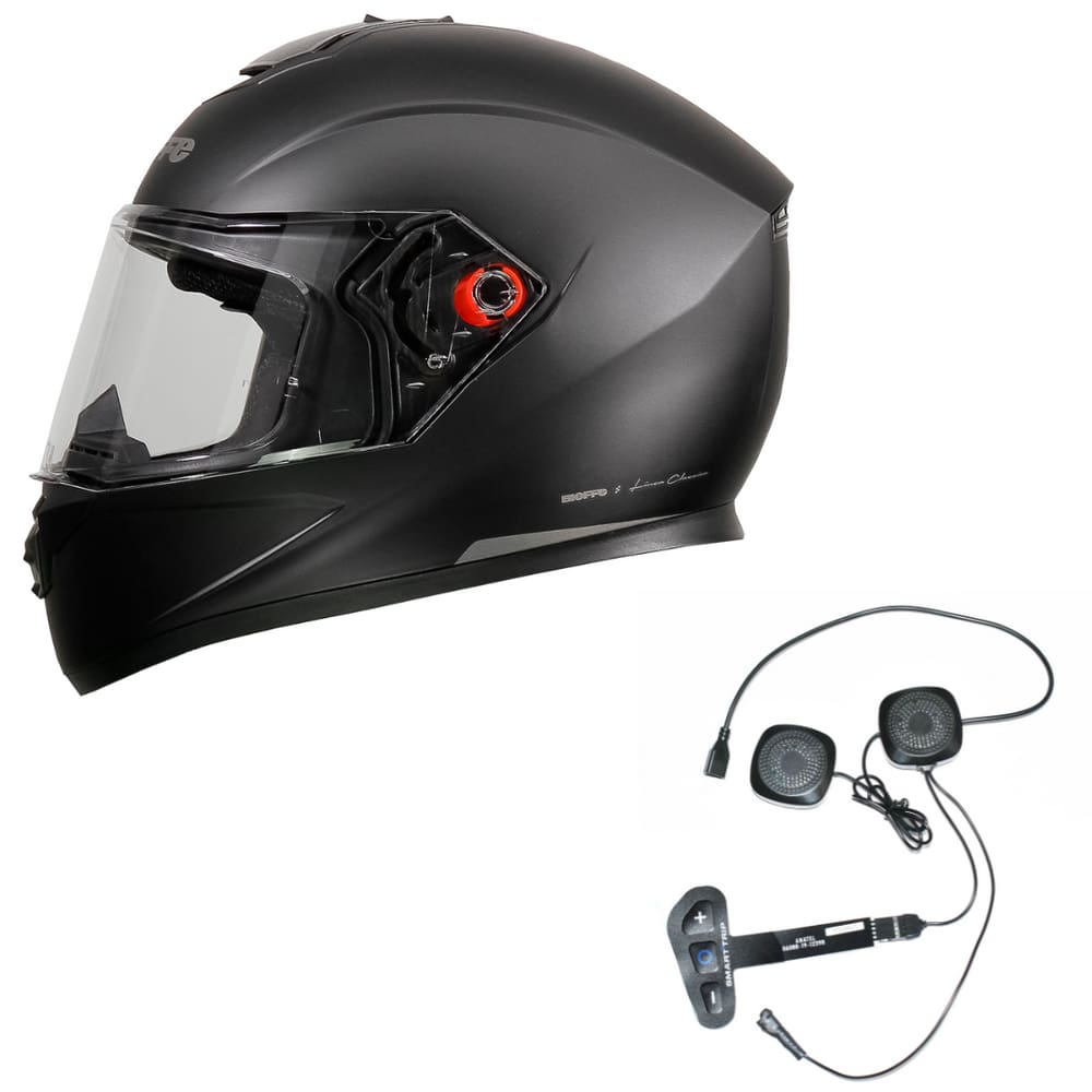 Capacete Bieffe B12 Classic Smart Trip Preto Fosco