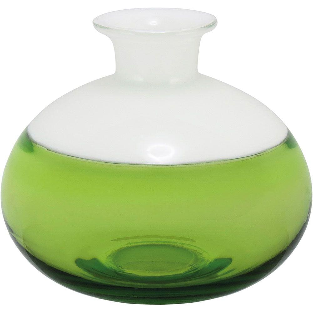 THYARA GARRAFA DECORATIVA 15x17x17cm VIDRO VERDE
