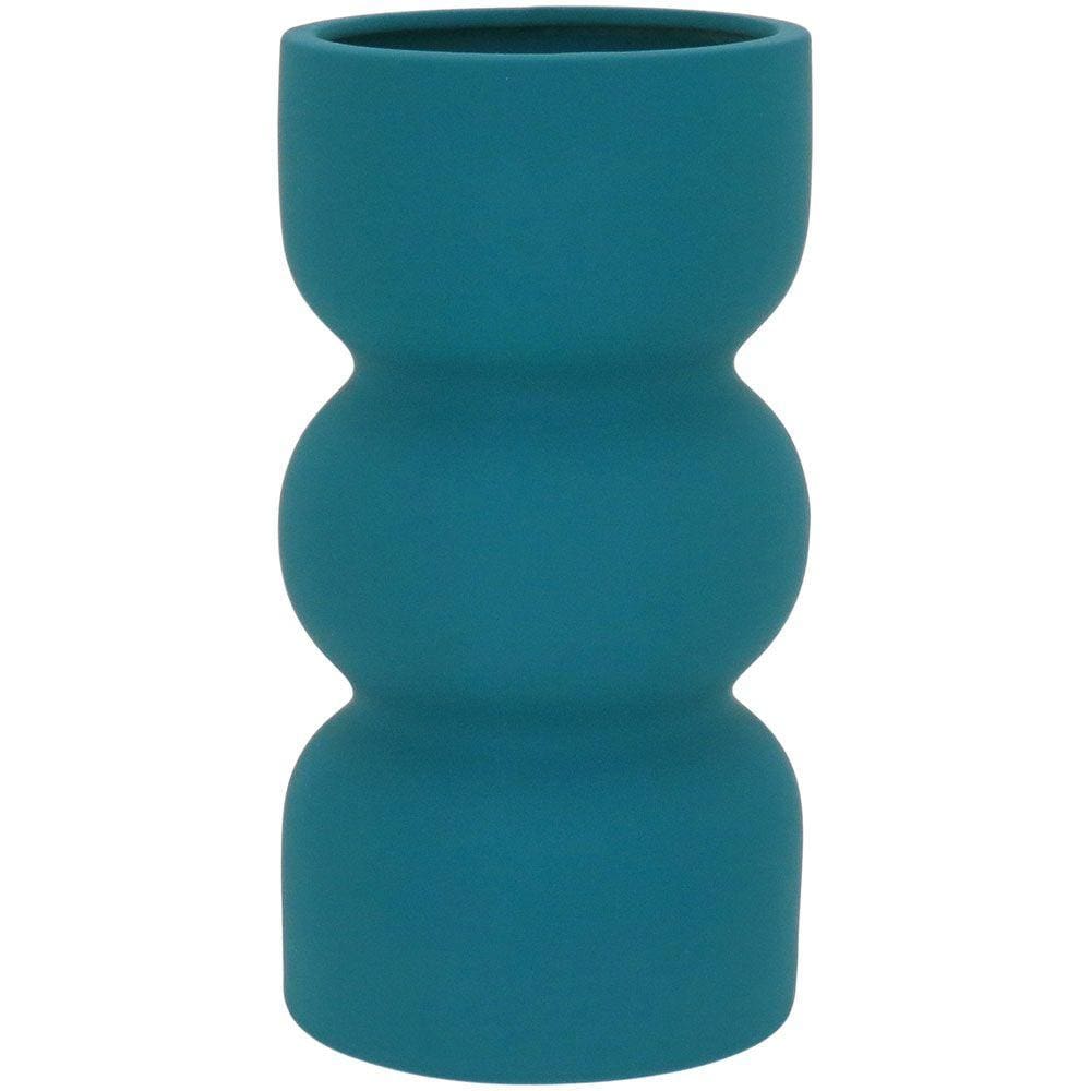 NOELA VASO 20x11x11cm CERÂMICA AZUL