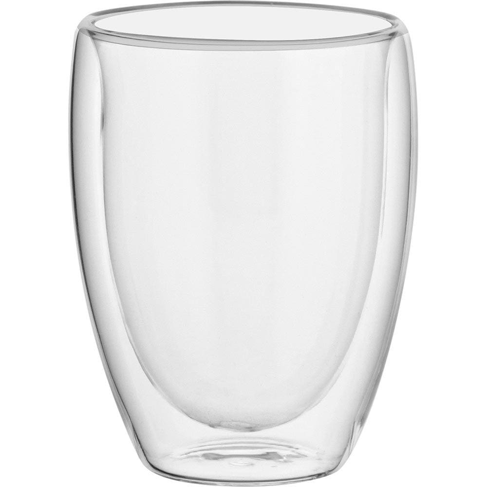 CLEAR CANECA 11x9x9cm 270ml BOROSILICATO TRANSP PAREDE DUPLA