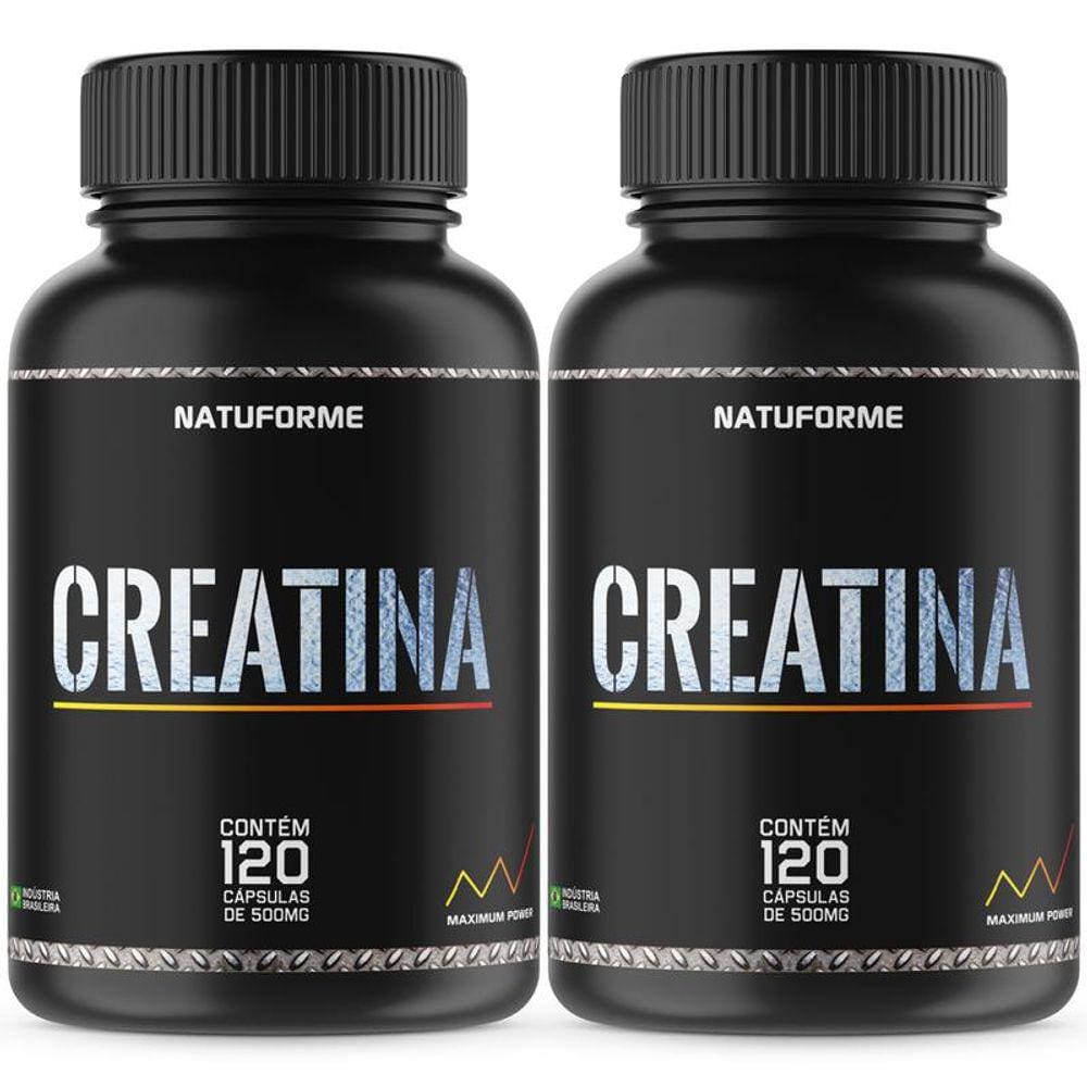 Kit 2 Potes Creatina 500Mg 120Cps Natuforme