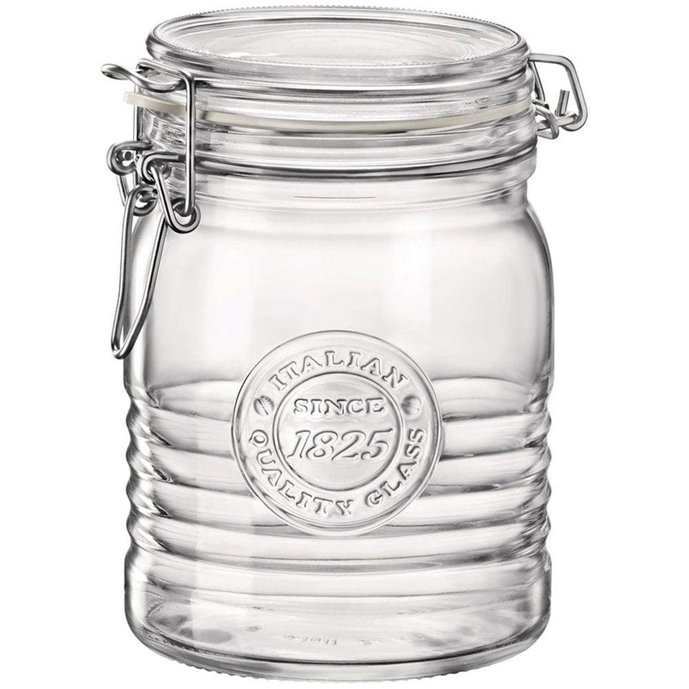 BORMIOLI ROCCO OFFICINA 1825 POTE HERMÉTICO 14x11x11cm 750ml VIDRO TRANSP