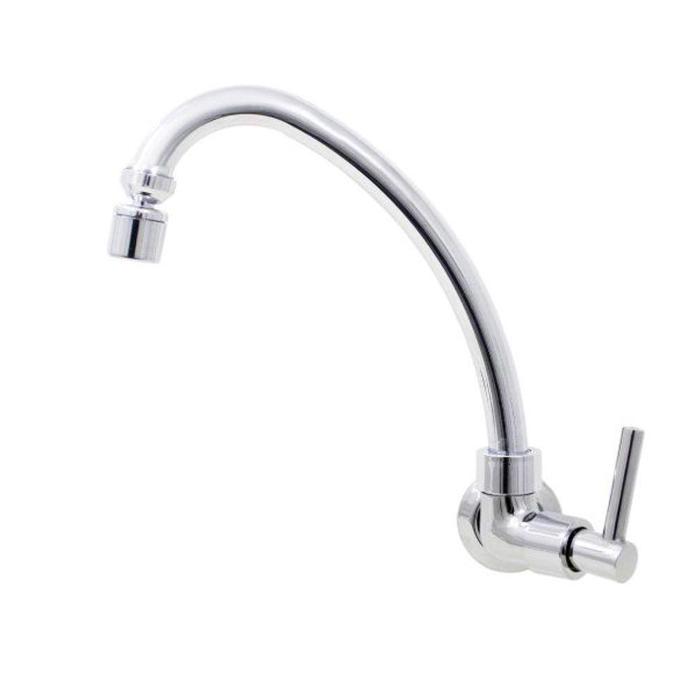Torneira Cozinha De Parede Cromada C62 Arejador Articulado