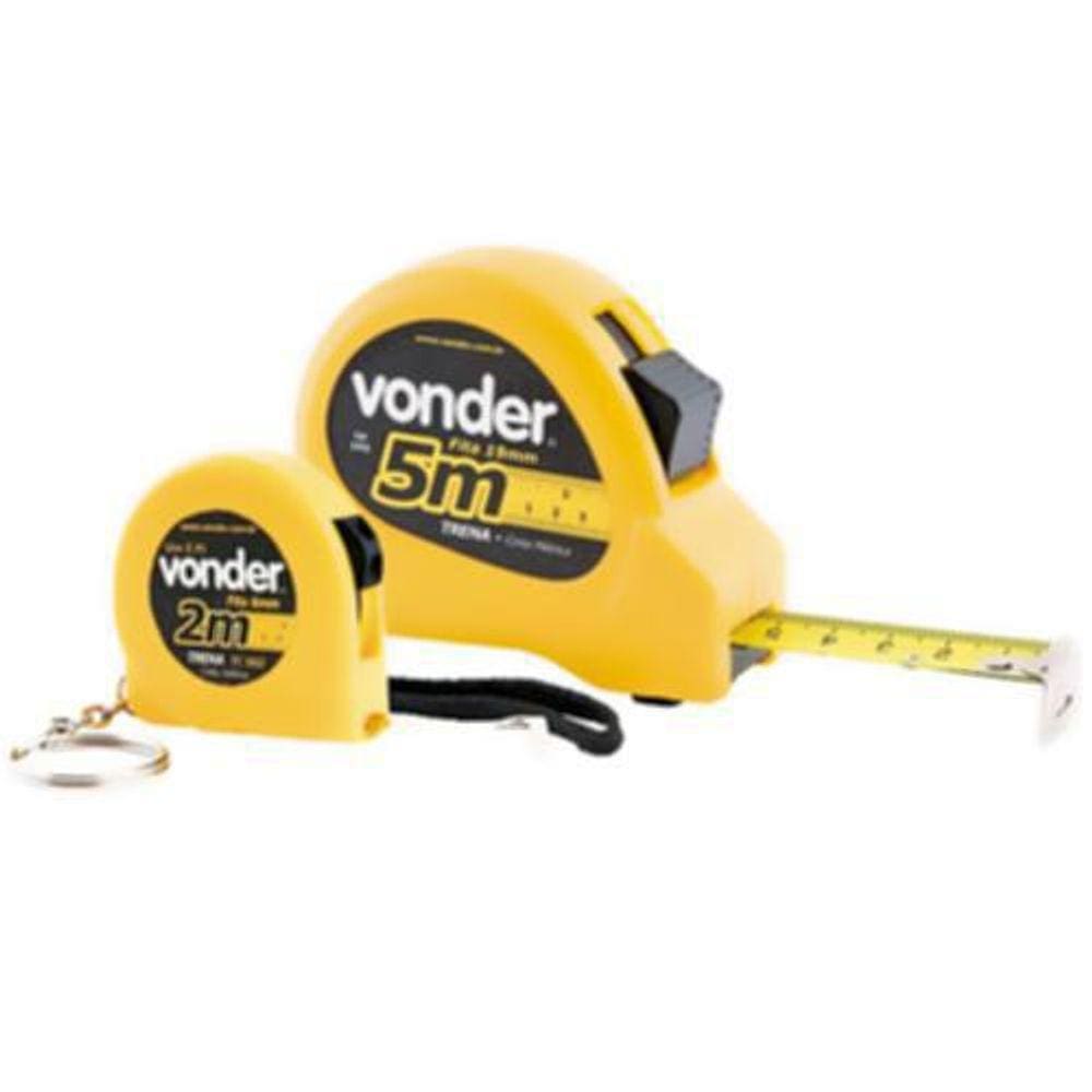 Trena 5 Metros Com Trena Chaveiro - Vonder