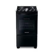 Fogão Brastemp 4 Bocas Preto com mesa de vidro e dupla chama  - BFO4XAE