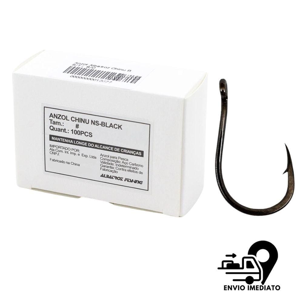 Anzol Albatroz Chinu NS Black Caixa C/ 100 UN- Nº6