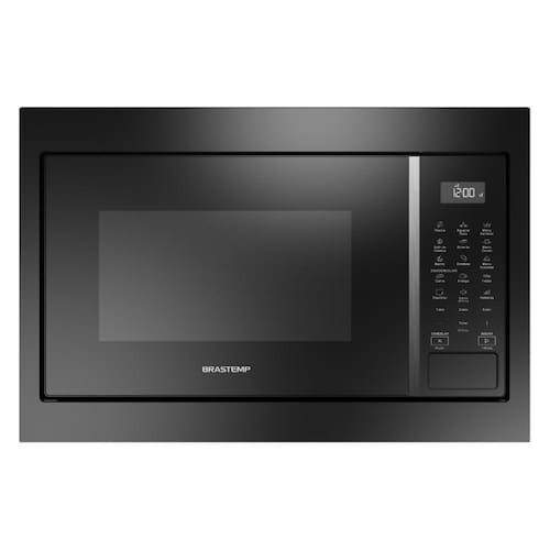 Micro-ondas Brastemp de Embutir 32 Litros Preto com 18 Receitas Pré-Programadas e Design Sofisticado - BM146AE - 220V