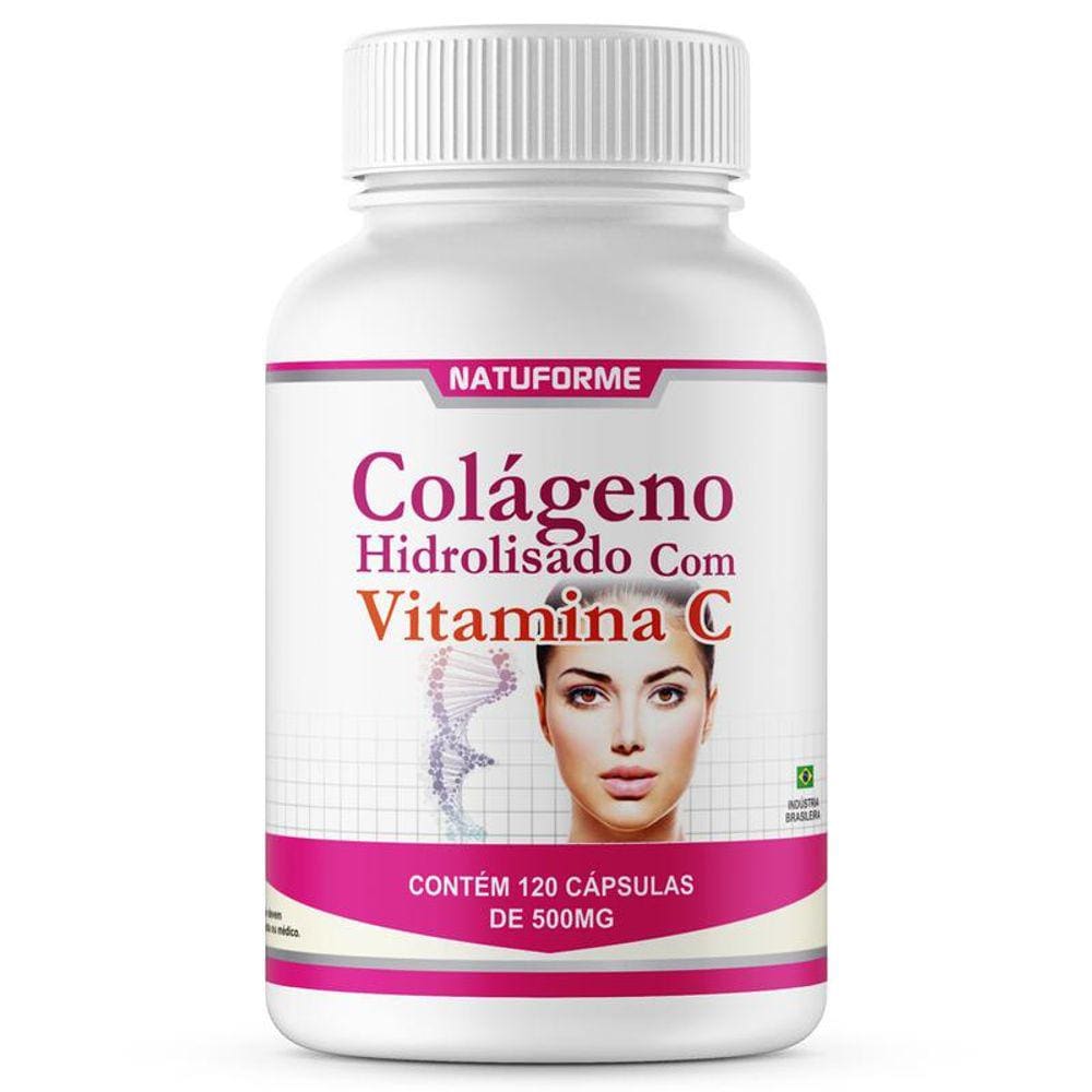 Colágeno Hidrolisado E Vitamina C 500Mg 120Cps