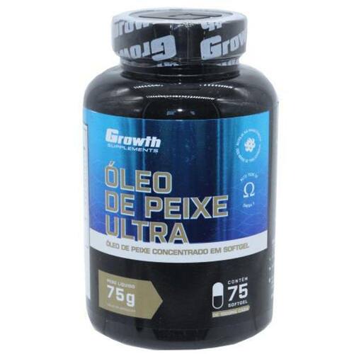 Oleo Peixe Ultra Suplemento Omega 3 Growth 75 Caps Vitamina Faz a Boa!