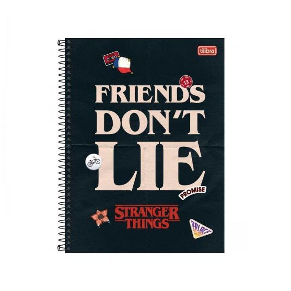 Caderno Stranger Things 1 Matéria 80 Folhas Tilibra 02
