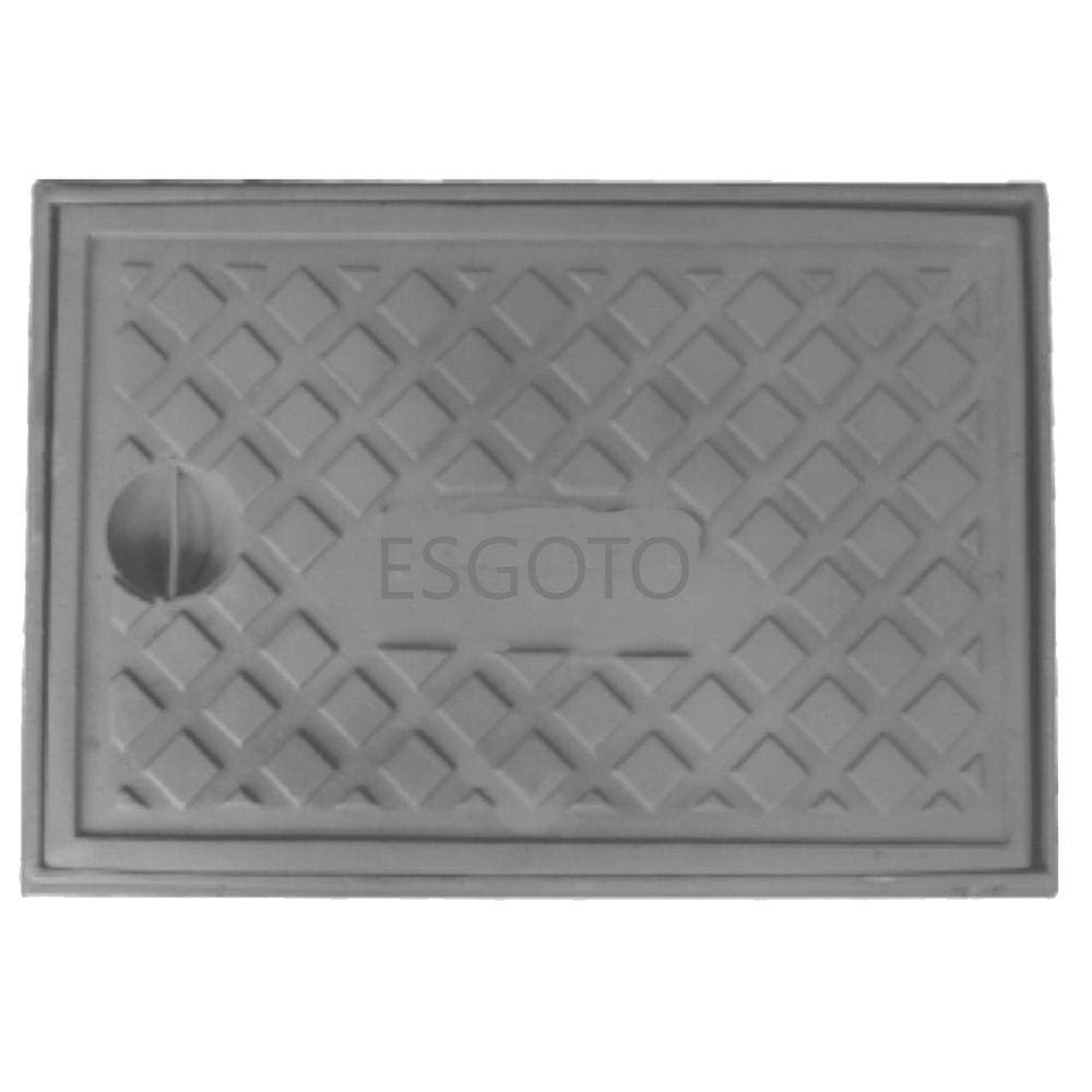 Tampa Tampão Articulado Ferro Passagem Agua Esgoto 40x60cm