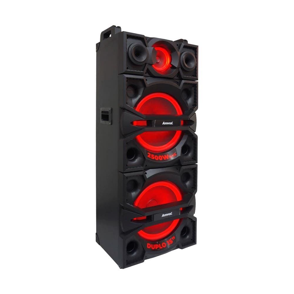 Caixa Amplificada Amvox Aca 2500 Terremoto 2500w Rms Black Friday 