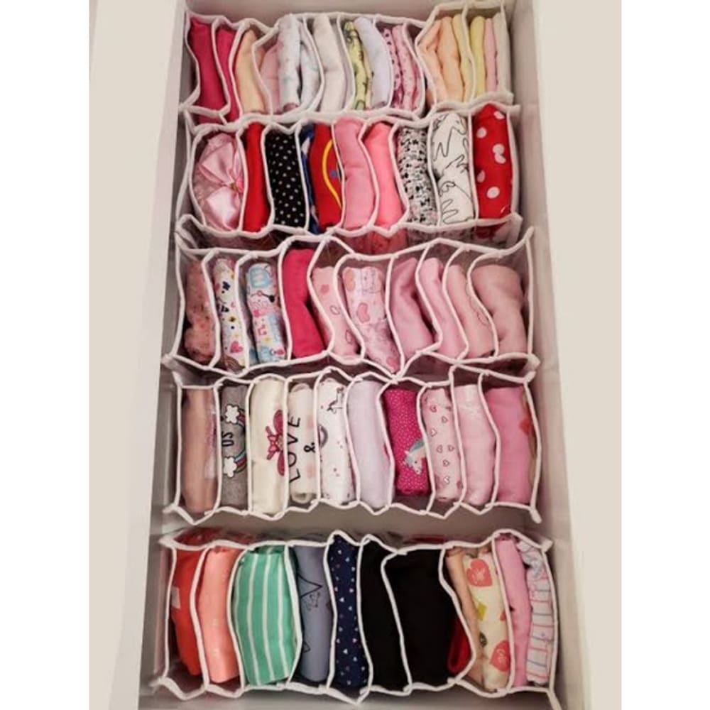 Organizador Colmeia para Body bebê kit com 15 unidades (tamanho 15X40X10)