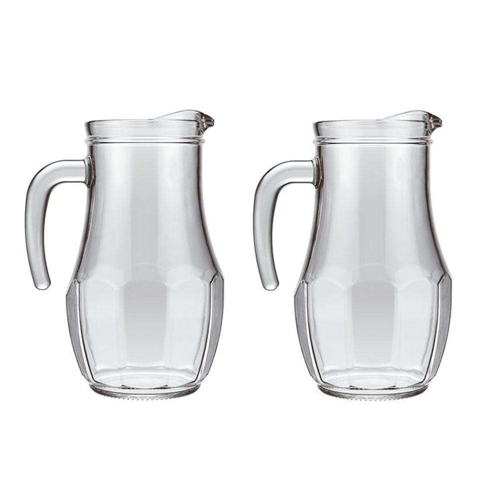 Jogo 2 Jarras de Vidro Para Água e Sucos Tango 1500ml - Nadir