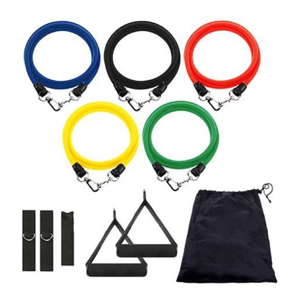 Kit Elástico Extensor Treinamento Funcional Elástico Tensão
