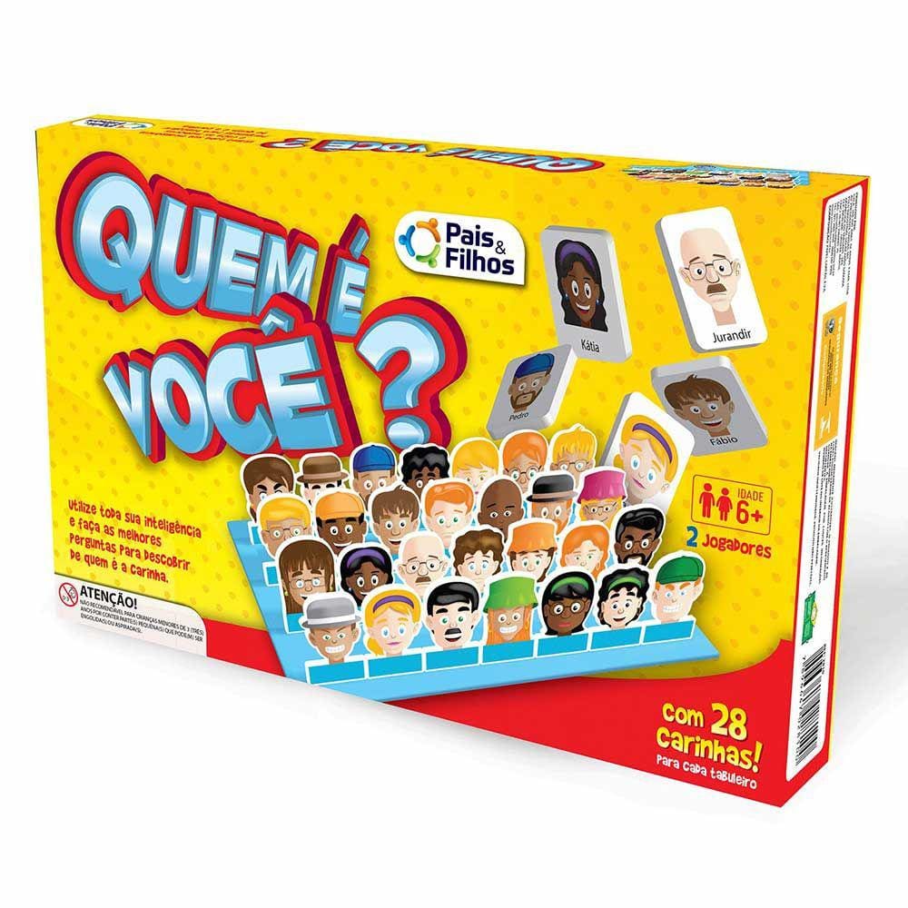 Jogo Quem é Você? - 56 Carinhas - Pais e Filhos