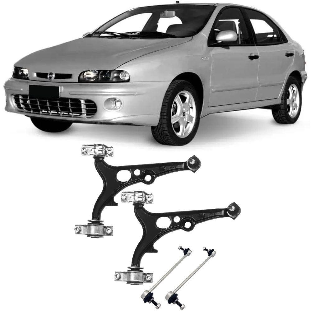 Bandeja + Bieleta Fiat Brava Dianteira 1999 Até 2003 O Par