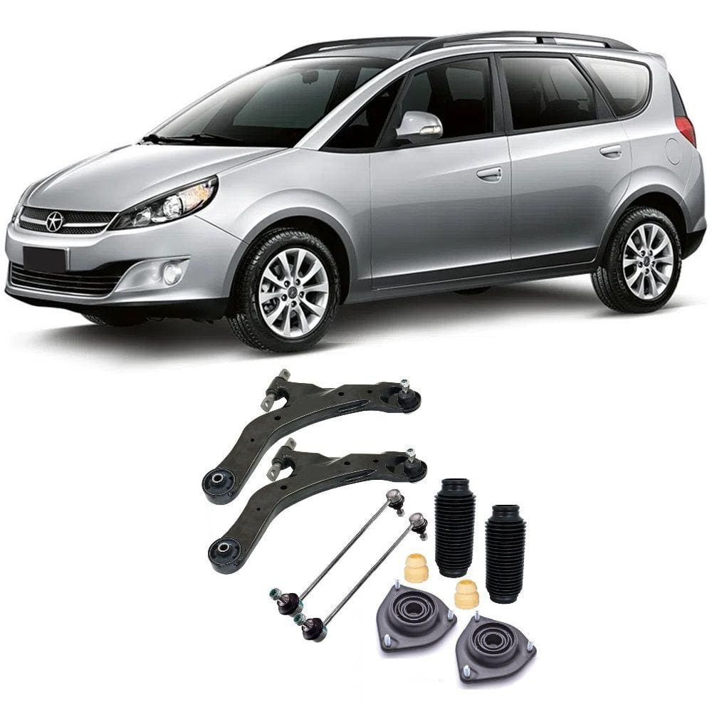 Bandeja + Kit Batente + Bieleta Jac J6 Dianteira 2006 Até 2011 O Par