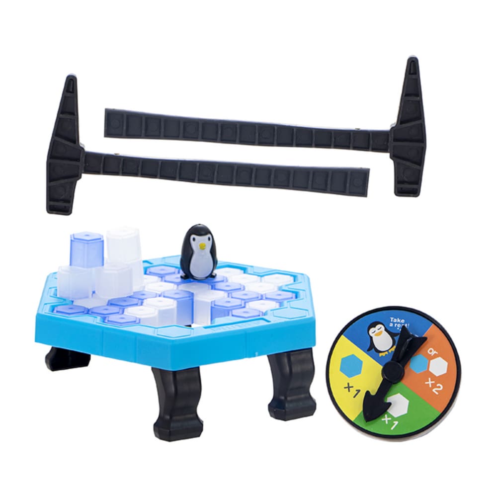 Kit Jogo Pinguim Quebra Gelo + Jogo Croc Croc Crocodilo Dentista