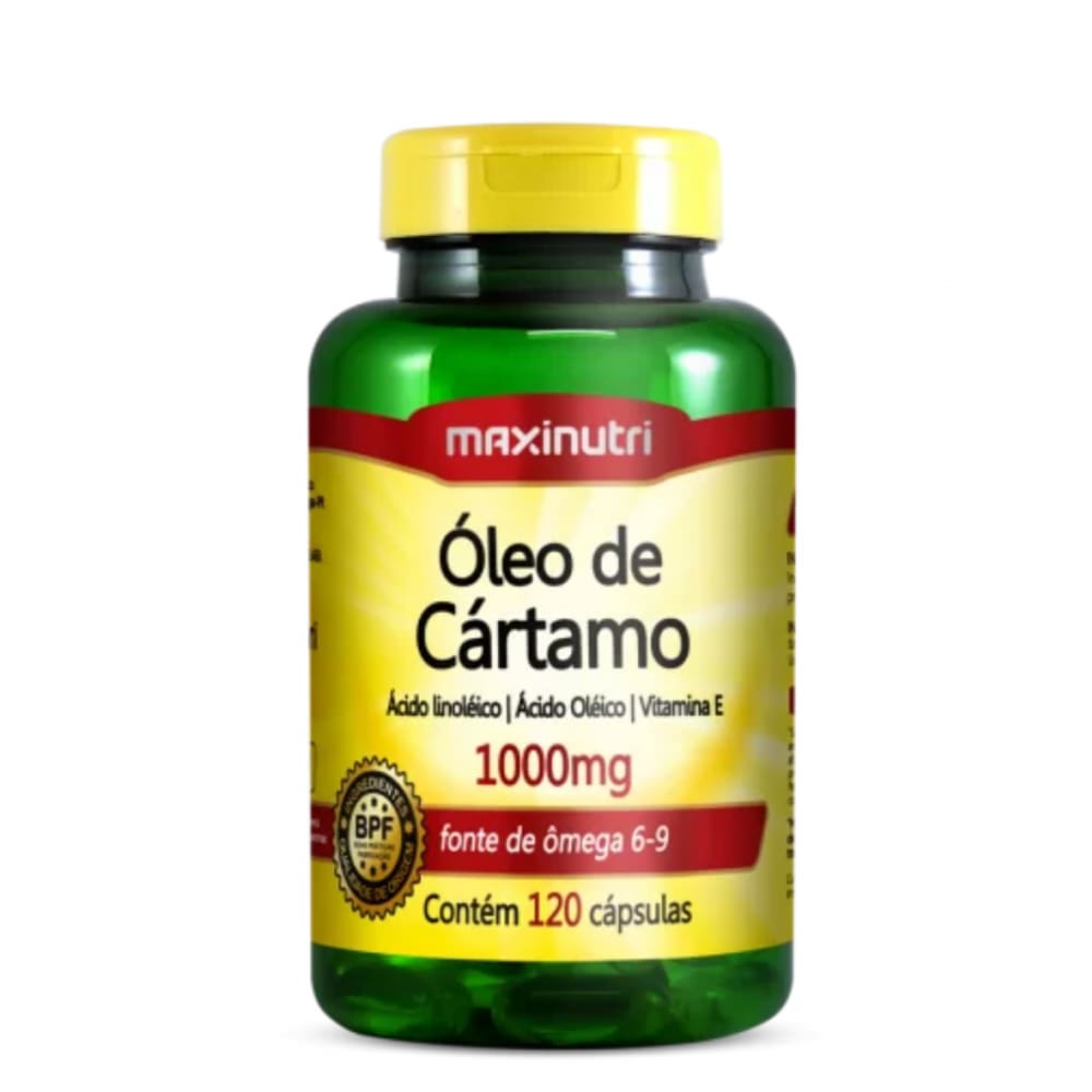 Oleo de cartamo 1000mg com 60 capsulas
