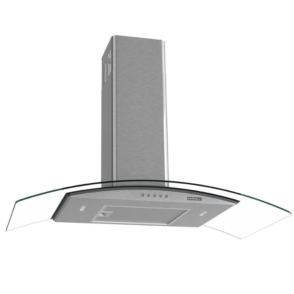 Coifa Parede Vidro Curvo Clean Kromanox 4 à 6 Bocas 90cm - Nardelli