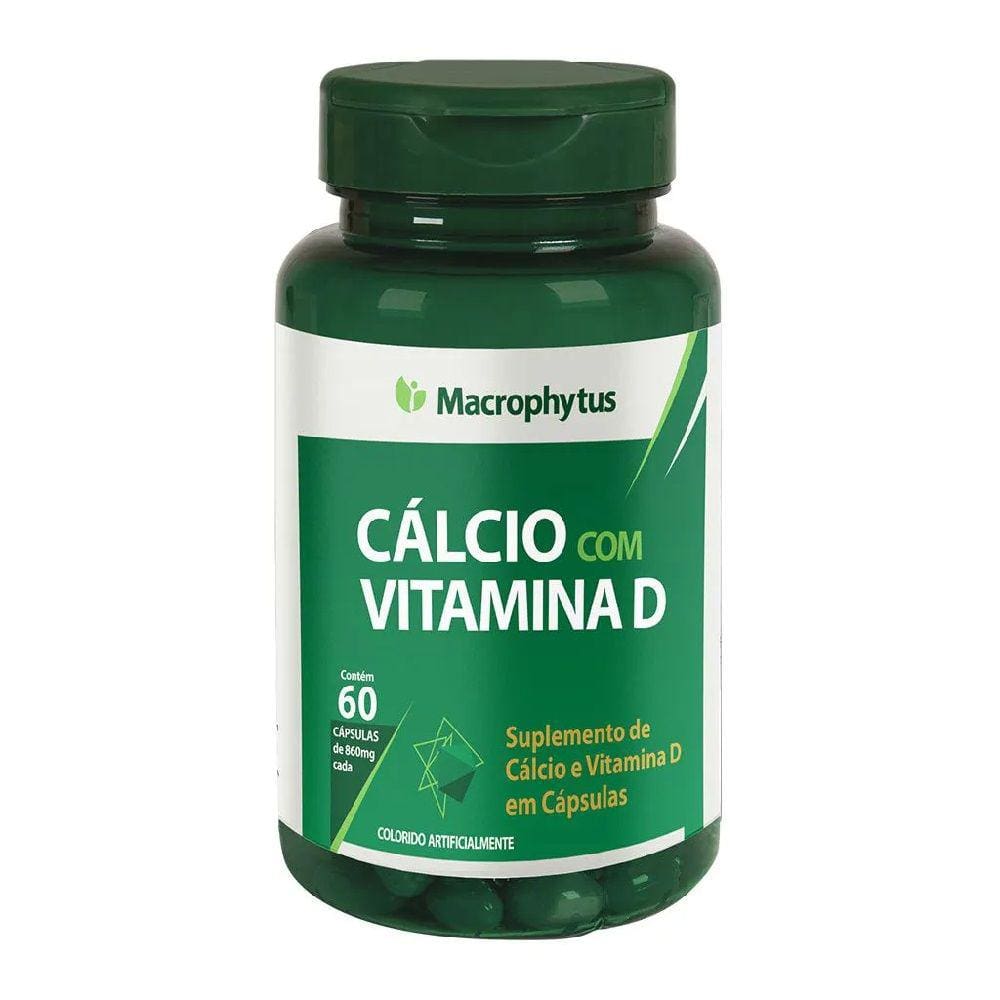 Cálcio com Vitamina D 860mg 60Cps - Macrophytus