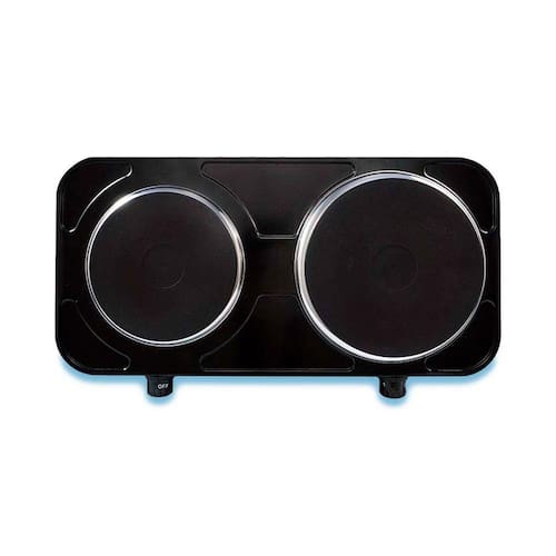 imagem-Fogão de Mesa Elétrico Agratto 2 Pratos Preto FMP - 110V