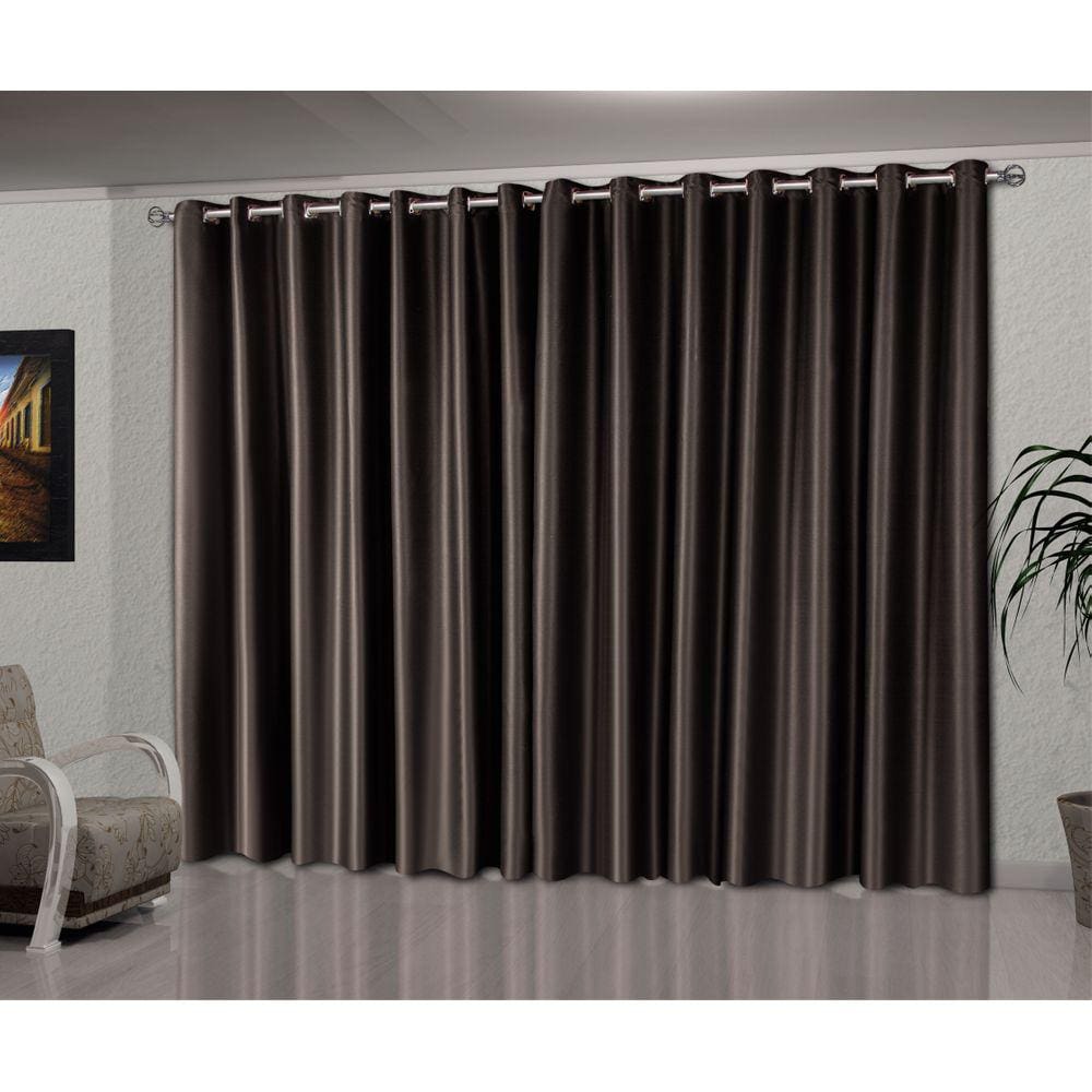 Cortina Blackout Tecido 4,00 X 2,60 Corta Luz Toque De Seda