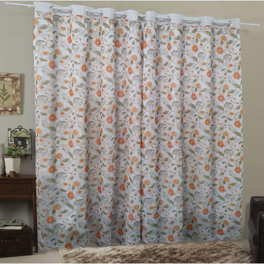 Cortina Voil Estampada 100% Poliéster Campari Textil
