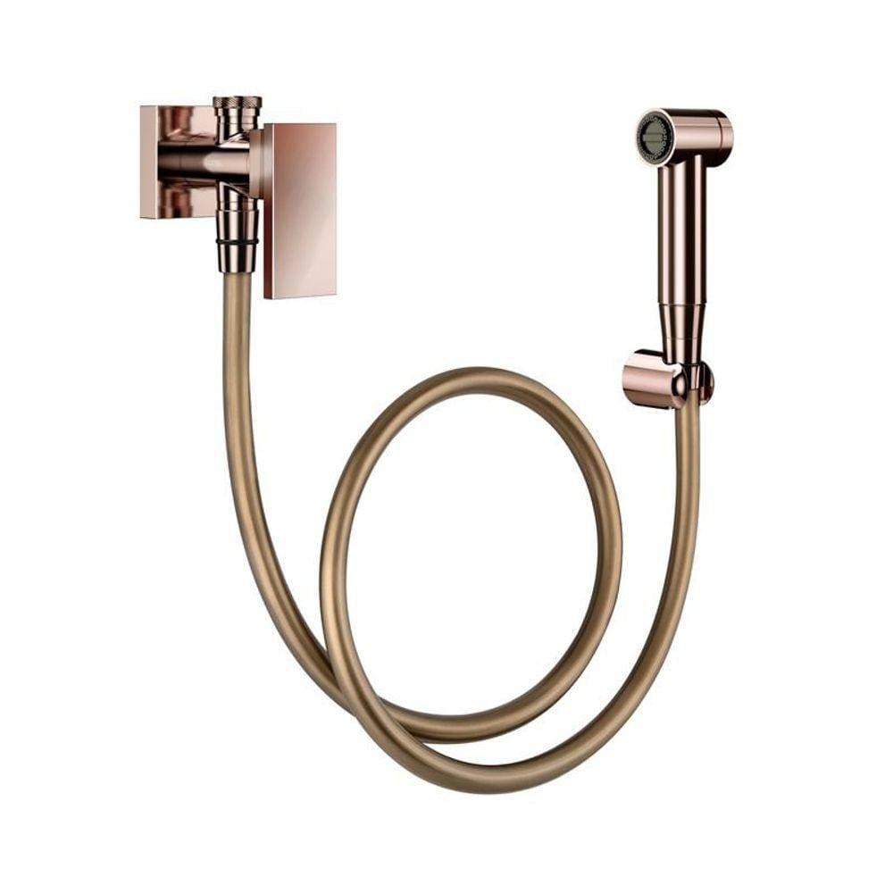 Ducha Higiênica Docol New Edge 925630 com Registro e Derivação Cobre Polido