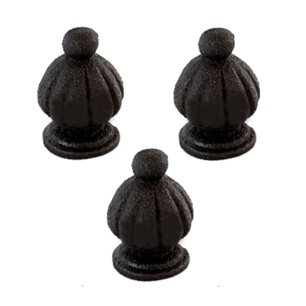 Kit 3 Pinha Ferro Fundido N13 Para Grade Sacada Muro 5x3cm