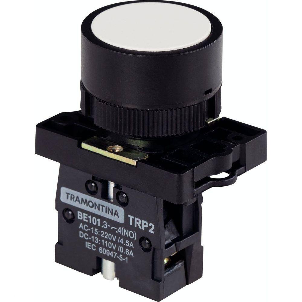 Botão de Impulso Tramontina TRP2-EA11 1NA Branco com Base de Plástico Tramontina