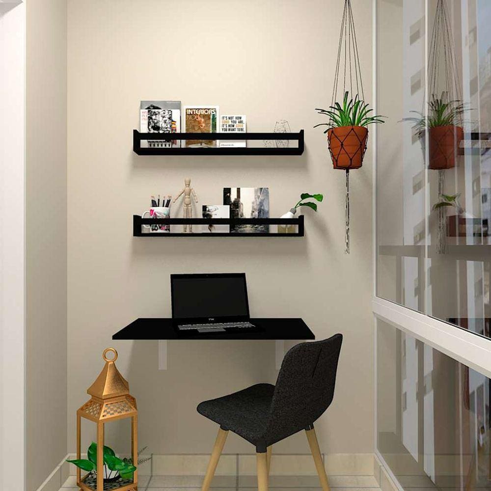 mesa para notebook dobrável kitcubos preta 60 cm