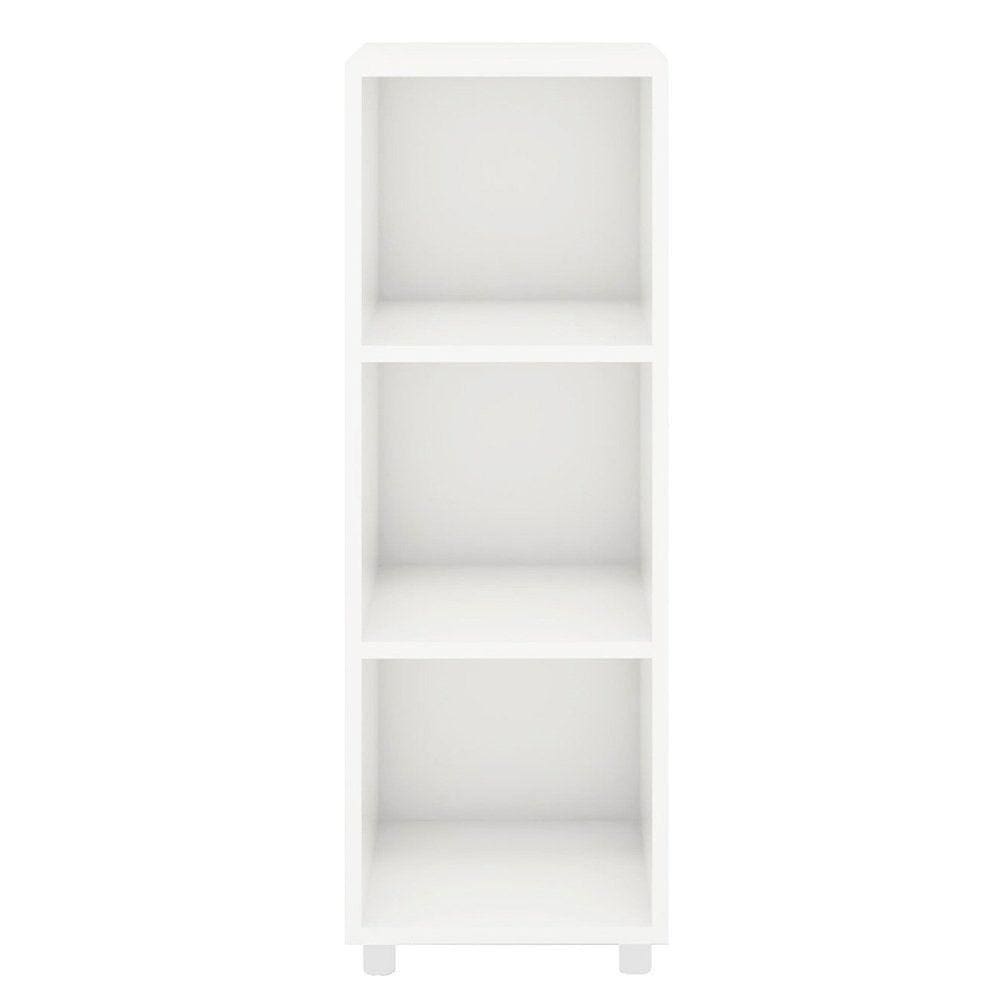 Estante Livreiro Modular 3 Nichos Austin DRD Móveis Branco Perfect Wood