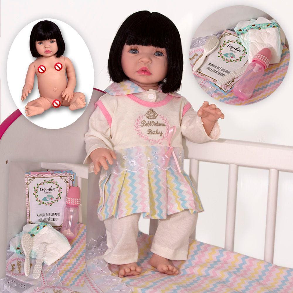 Boneca Baby Grande com Roupa de Fada Madrinha Realista - Cegonha Reborn  Dolls - Boneca Reborn - Magazine Luiza