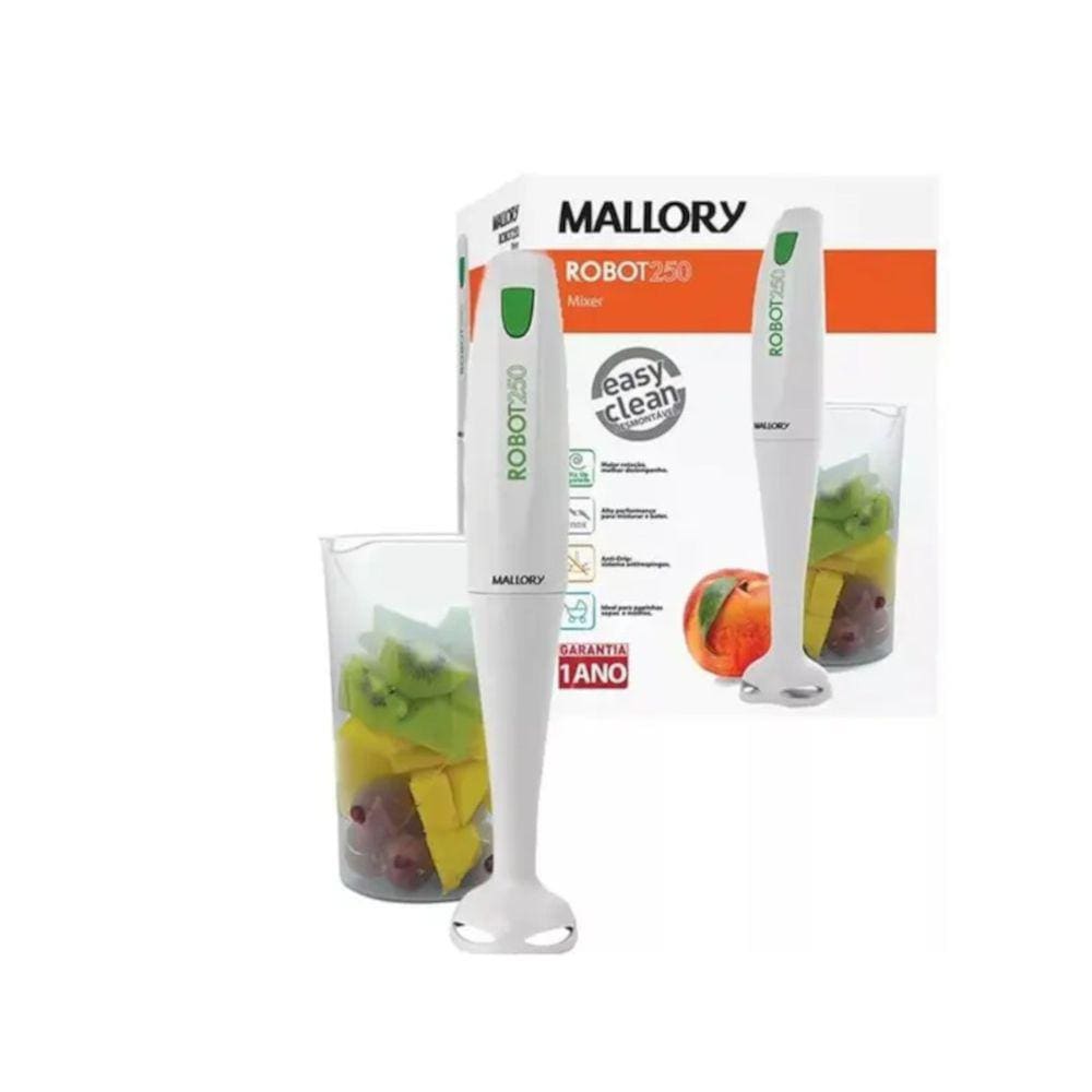 Mixer Vertical Mallory Robot - Branco – 127v – B91600341